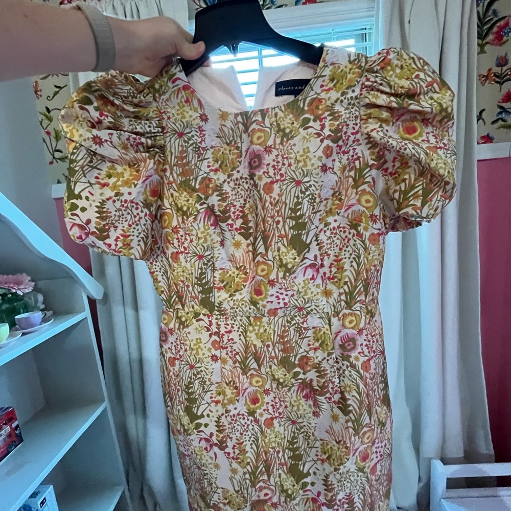 Floral Puff Sleeve Dress